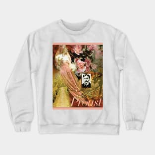 Marcel Proust Collage Portrait Crewneck Sweatshirt